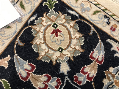 India Nain Hand Knotted Wool & Silk 6x9