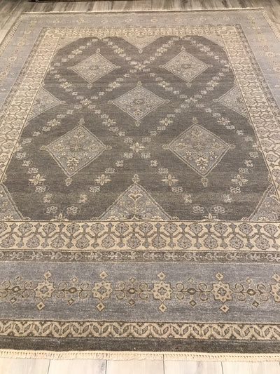 India Ottoman Hand Knotted Wool 8x10