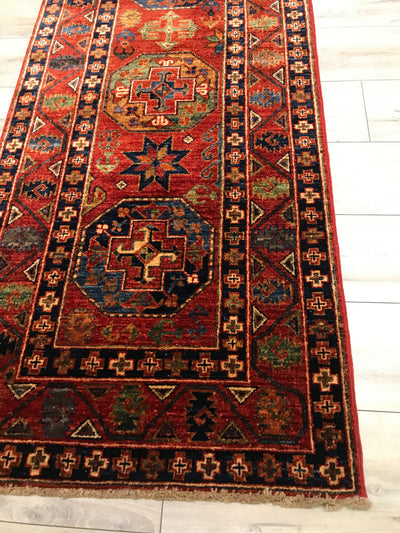 Pakistan Arean Hand Knotted Wool 3x14
