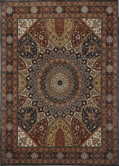 India Tabriz Hand Knotted Wool 8x10