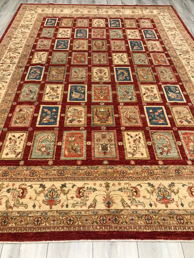 Pakistan Baktiari Hand Knotted Wool 7x10