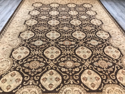 Pakistan Ziegler Hand Knotted Wool 9x12