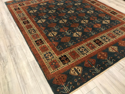 India Kazak Hand Knotted Wool 8X10