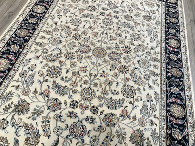 India Nain Hand Knotted Wool & Silk 6x9