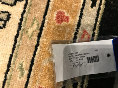 Pakistan Ziegler Hand Knotted Wool 12x15