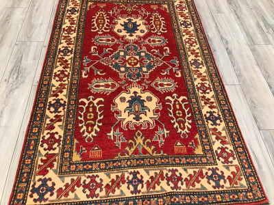 Pakistan Kazak Hand Knotted Wool 4x7