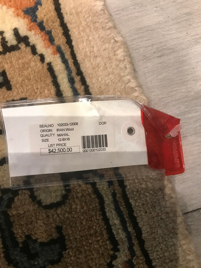 Persian old Mahal Hand Knotted Wool 13x16