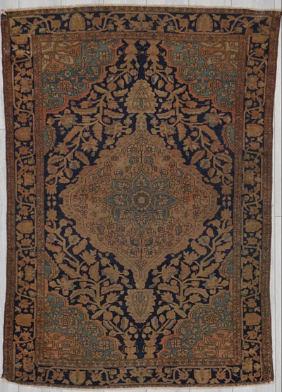 Persian Antique Sarouk Farahan Hand Knotted Wool4x6