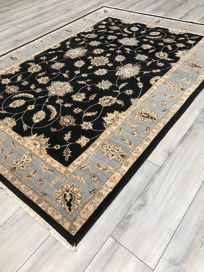 India Ziegler Hand Knotted Wool 6x8