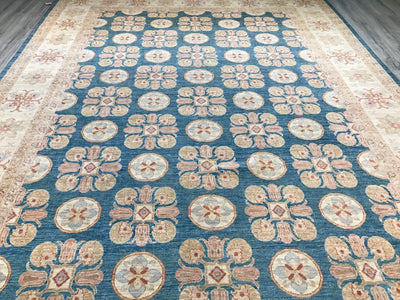 Pakistan Ziegler Kotan Hand Knotted Wool 10x14