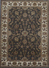 India Jaipur Hand Knotted Wool &Silk 3x5