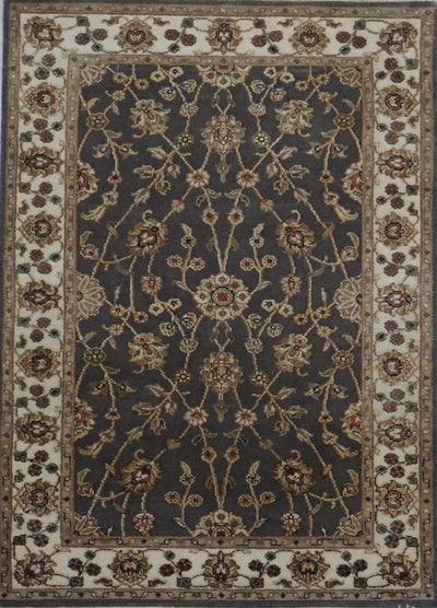 India Jaipur Hand Knotted Wool & Silk 3x5