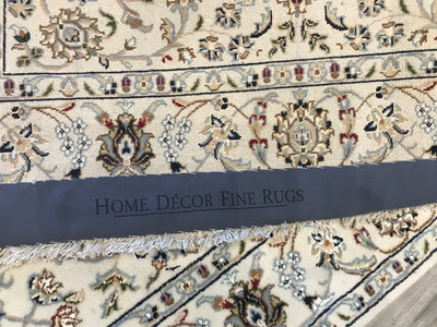 India Nain Hand Knotted Wool & Silk 4x6