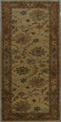 India Oushak Hand Knotted wool 3x7