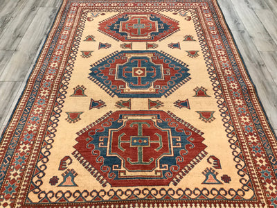 Pakistan Kazak Hand Knotted Wool 7x9