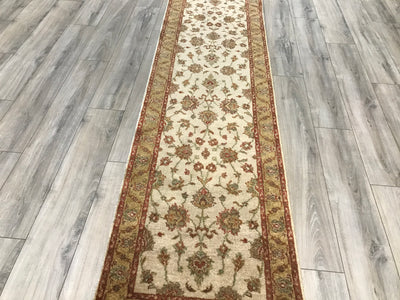 India Jaipur Chobi Hand Knotted Wool 3X10