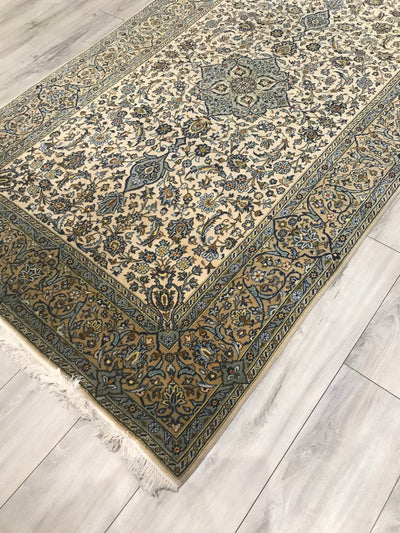 Persian old Kashan Hand Knotted Wool 5x8