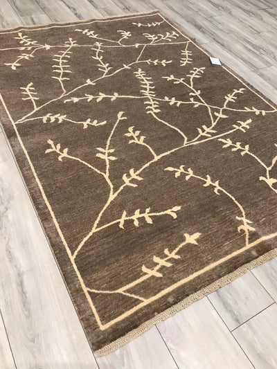 Pakistan Transitional Ikat Hand Knotted Wool 5x7