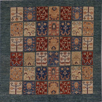 Pakistan Bakteari Hand Knotted Wool 5x5