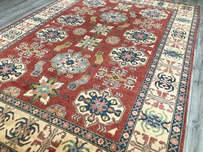 Pakistan Kazak Hand Knotted Wool 9x12