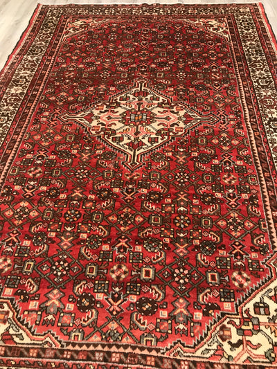 Persian Old Mashhad Hand Knotted Wool 7x10