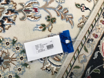 India Nain Hand Knotted Wool & Silk 6x9