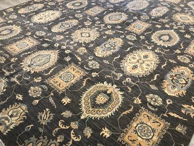 Pakistan Ziegler Hand Knotted Wool 12x15