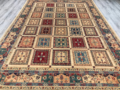 Pakistan Baktiari Hand Knotted wool 8x11