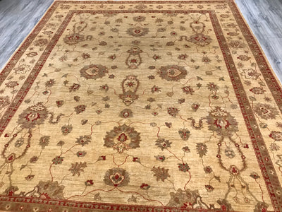 Pakistan Ziegler Hand Knotted Wool 10x13
