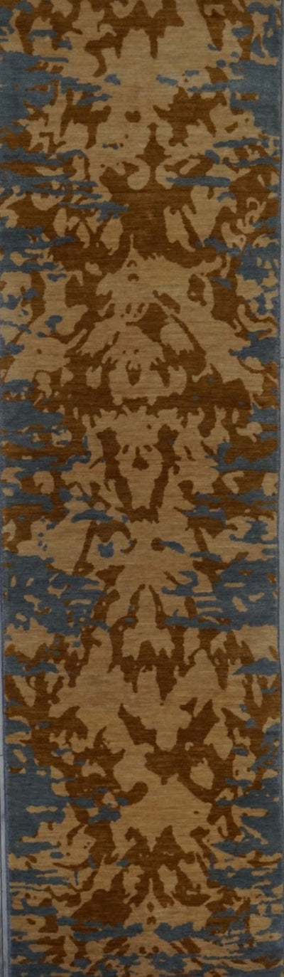 India Modern Hand Knotted Wool 3X10