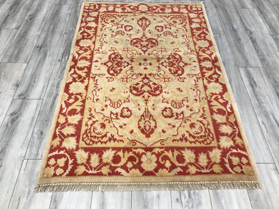 Chain Oushak Hand Knotted Wool 4x6