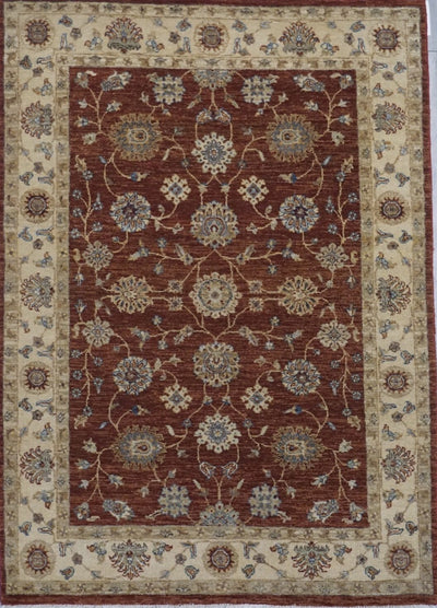 India Ziegler Hand Knotted Wool 4x6