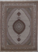 Persian Masterpiece Fine Tabriz Mahi hand Knotted Lamb wool & silk 8x12