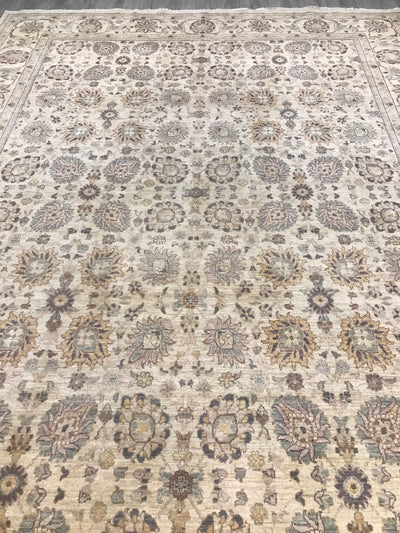 Pakistan Ziegler Hand Knotted Wool 9x12