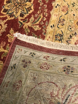 India Agra Hand Knotted Wool 8x10