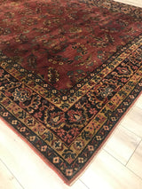Persian Antique Kashan Hand Knotted Wool 8x11