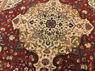 India Tabriz Hajijalili Hand Knotted Wool 10x14