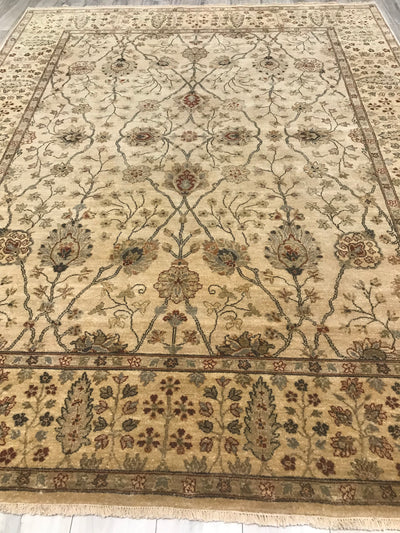 India Tuscan Hand Knotted Wool 8x10