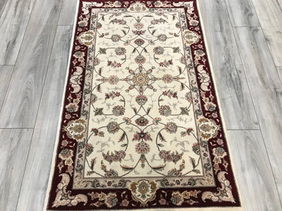 China Tabriz Hand Knotted Wool & Silk 3x5