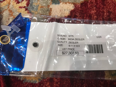 India Ziegler Hand Knotted Wool 9x12