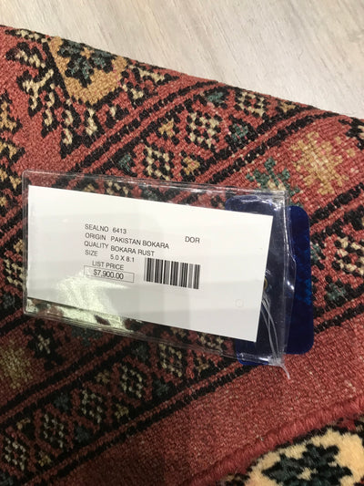 Pakistan Bokara Hand Knotted Wool 5x7