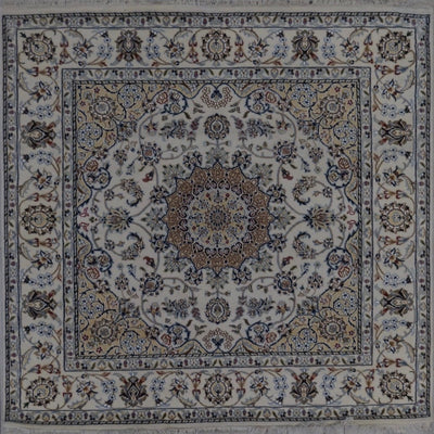 India Nain hand Knotted wool &Silk 5x5