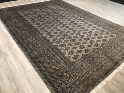 Pakistan Bokhara Hand Knotted Wool 9x12