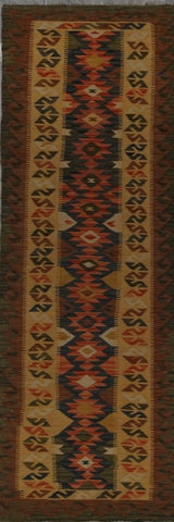 Afghanistan Killim Hand Woven wool 3x10