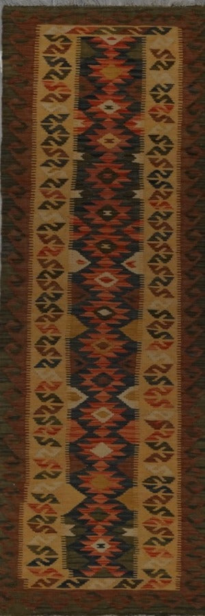 Afghanistan Killim Hand Woven Wool 3x10