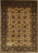India Jaipur Hand Knotted Wool 9x12