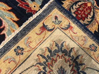 India Ziegler Hand Knotted Wool 9x12