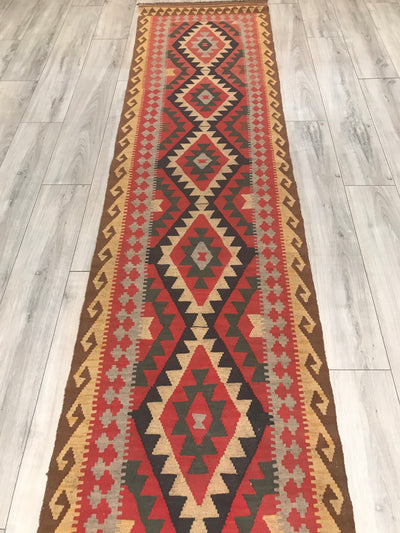 Afghanistan Killim Hand Woven Wool  3x10