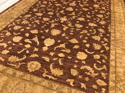 Pakistan Ziegler Hand Knottes Wool 9x12