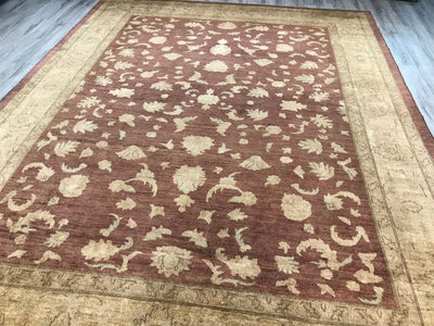 Pakistan Ziegler Hand Knottes Wool 9x12